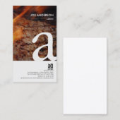 Cateraar Vet Monogram Gegrilde Steak Visitekaartje (Voorkant / Achterkant)