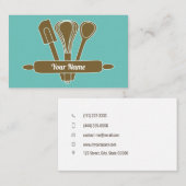  caterbakker blauwgroen v1 visitekaartje (Voorkant / Achterkant)