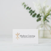 Caterer Catering Chef Visitekaartje (Staand voorkant)