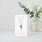 Caterer Whisk logo pastry boho Visitekaartje (Staand voorkant)
