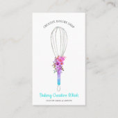 Caterer Whisk logo pastry boho Visitekaartje (Voorkant)