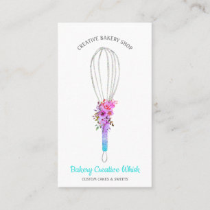Caterer Whisk logo pastry boho Visitekaartje