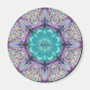 CATERINA ~ MULTICOLORED BLOK ~ Kaleidoscope Magneet