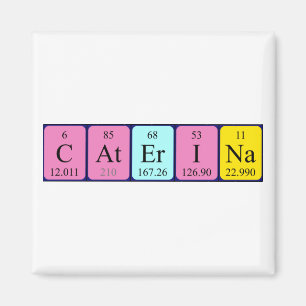 Caterina periodiek table name magnet
