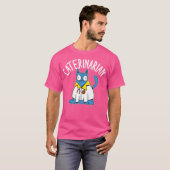 Caterinarian Cat Doctor Veterinaire T-shirt (Voorkant volledig)