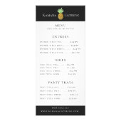 Catering anananas-menu reclamekaart (Voorkant)