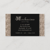 Catering-artikelen Bord Beige Visitekaartje (Achterkant)