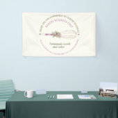 Catering Bakkerij Chef Glitter Gardeerbloem Bedank Spandoek (Beurs)