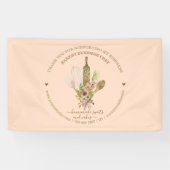 Catering Bakkerij Chef Rustiek Roze Spandoek (Horizontaal)