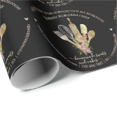 Catering Bakkerij Chef Rustieke Branding Cadeaupapier (Rol Hoek)