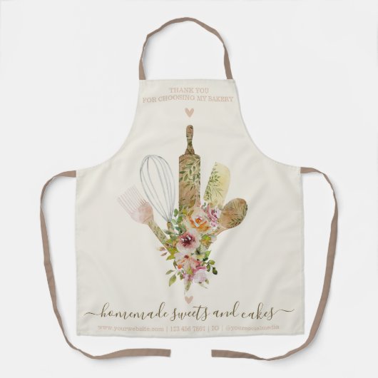 Catering Bakkerij Chef Rustieke Koken Schort (Voorkant)