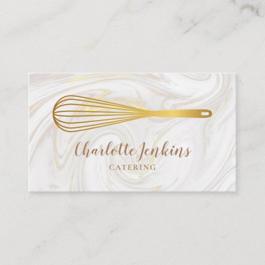 Catering Banketbakkerij Gouden Garde Marmerkrullen Visitekaartje (Voorkant)