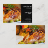 Catering Barbecue Chicken in Black Visitekaartje (Voorkant / Achterkant)