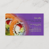 Catering bedrijf, foto template visitekaartje (Achterkant)