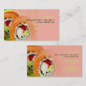 Catering bedrijf, foto template visitekaartje (Voorkant / Achterkant)