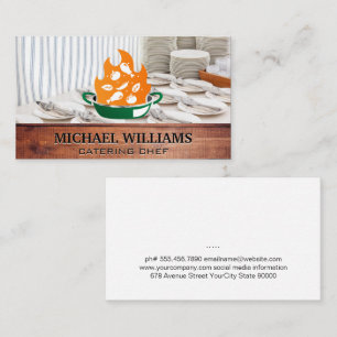 Catering Bestek Borden   Koken Logo Visitekaartje