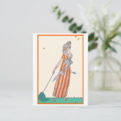 Catering Butterflies George Barbier Franse Mode Briefkaart (Staand voorkant)
