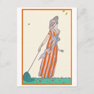 Catering Butterflies George Barbier Franse Mode Briefkaart