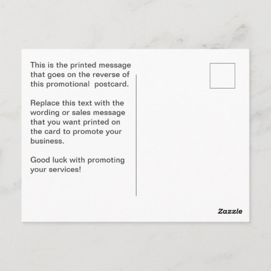 Catering Cartoon Design om te personaliseren Briefkaart (Achterkant)