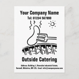 Catering Cartoon Design om te personaliseren Briefkaart