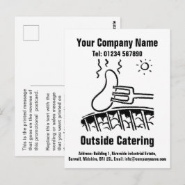 Catering Cartoon Ontwerp om te Personaliseren Briefkaart