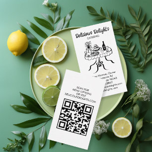 Catering Chef Evenementenplanning Food Prep Aangep Visitekaartje