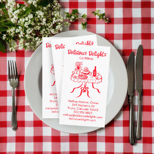 Catering Chef Evenementenplanning Voedselbereiding Visitekaartje
