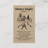 Catering Chef Event Planning Food CUSTOM Kraft Visitekaartje (Voorkant)