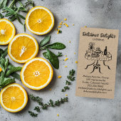 Catering Chef Event Planning Food CUSTOM Kraft Visitekaartje