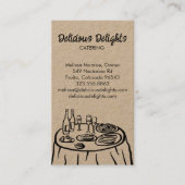 Catering Chef Event Planning Food CUSTOM Kraft Visitekaartje (Voorkant)