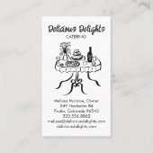 Catering Chef Event Planning Food Prep CUSTOM QR Visitekaartje (Voorkant)