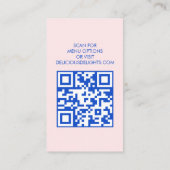 Catering Chef Event Planning Food Prep CUSTOM QR Visitekaartje (Achterkant)