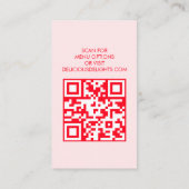Catering Chef Event Planning Food Prep CUSTOM QR Visitekaartje (Achterkant)