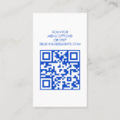 Catering Chef Event Planning Food Prep CUSTOM QR Visitekaartje (Achterkant)