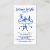 Catering Chef Event Planning Food Prep CUSTOM QR Visitekaartje (Voorkant)