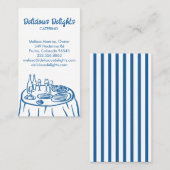 Catering Chef Event Planning Food Prep CUSTOM Visitekaartje (Voorkant / Achterkant)