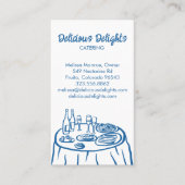 Catering Chef Event Planning Food Prep CUSTOM Visitekaartje (Voorkant)