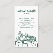 Catering Chef Event Planning Food Prep CUSTOM Visitekaartje (Voorkant)