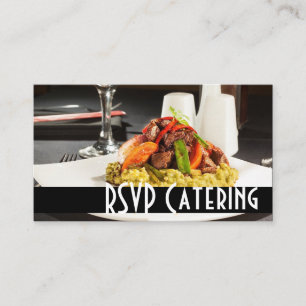 Catering Chef Huwelijksplanner Eten Restaurant Informatiekaartje