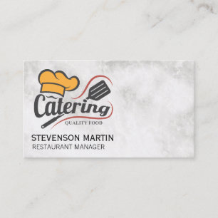 Catering Chef Logo Restaurant Visitekaartje