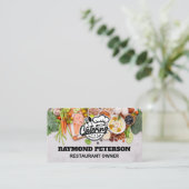 Catering Chef Logo | Voedselspreiding Visitekaartje (Staand voorkant)