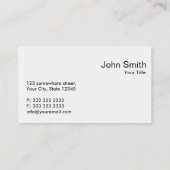 Catering Chef Modern Red Box Plain Visitekaartje (Achterkant)