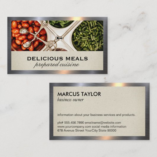 Catering | Chef | Salad Bar Visitekaartje (Voorkant / Achterkant)