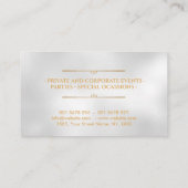 Catering - Chef voor persoonlijk gebruik - Luxury Visitekaartje (Achterkant)