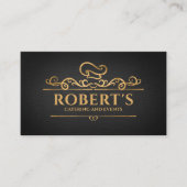 Catering - Chef voor persoonlijk gebruik - Luxury  Visitekaartje (Voorkant)