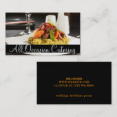 Catering Chef Wedding Planner Visitekaartje (Voorkant / Achterkant)