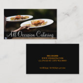 Catering Chef Wedding Planner Visitekaartje (Voorkant / Achterkant)