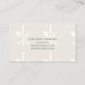 Catering Company Professional Chef Visitekaartje (Achterkant)