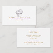 Catering Culinaire Waterverf Chef's Pet Visitekaartje (Voorkant / Achterkant)