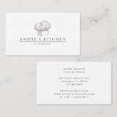 Catering Culinaire Waterverf Chef's Pet Visitekaartje (Voorkant / Achterkant)